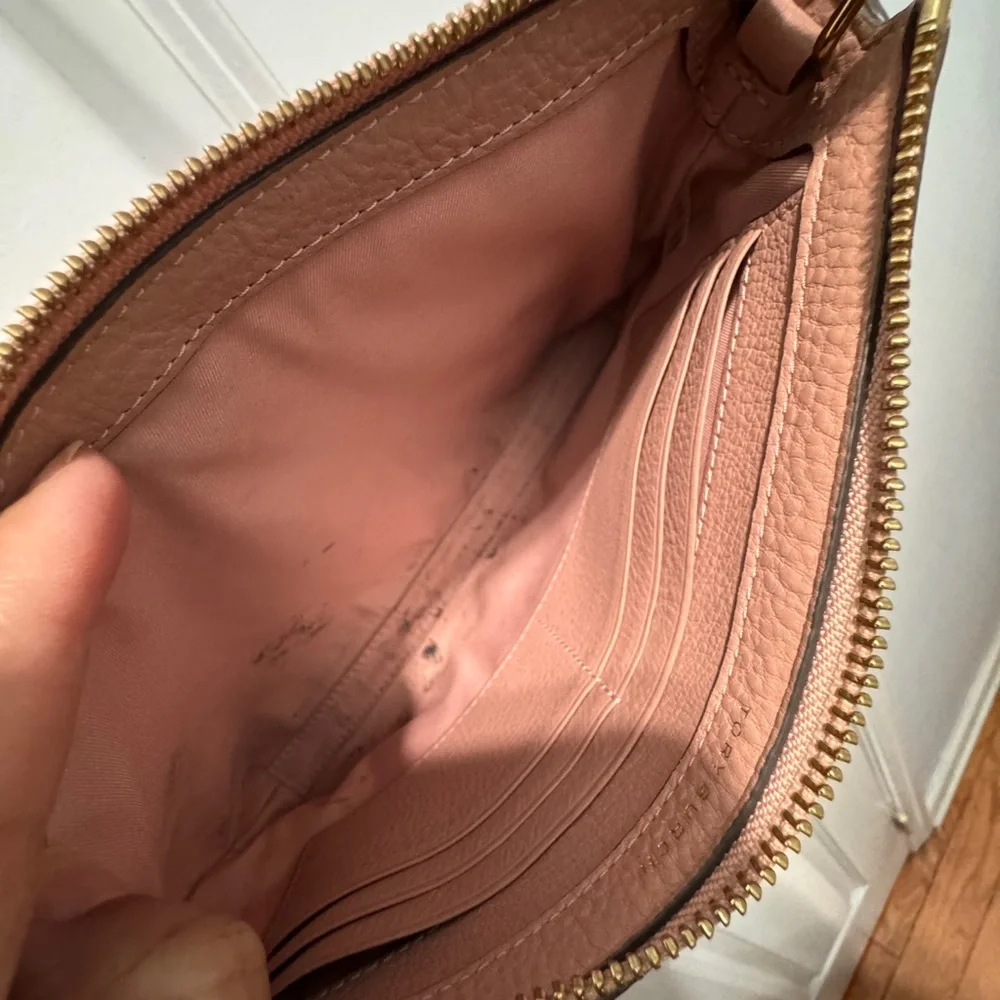 Tory Burch pink crossbody leather bag